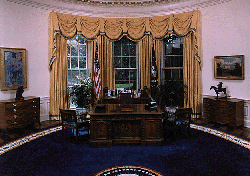 Map of the West Wing of the White House