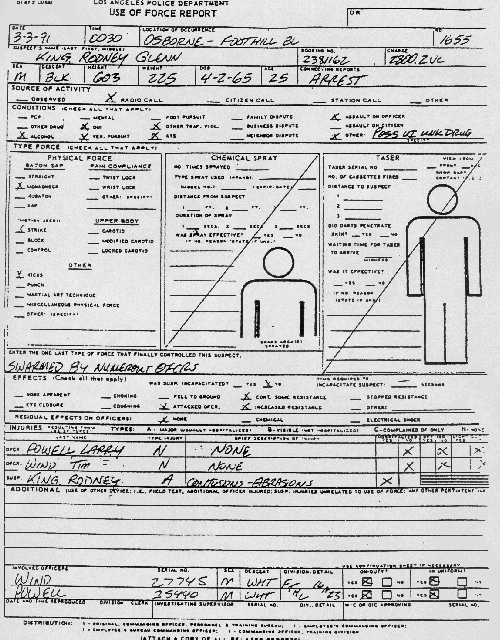 Lapd Use Of Force Chart